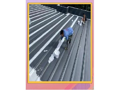 瓦面大面积接缝补漏 (2)